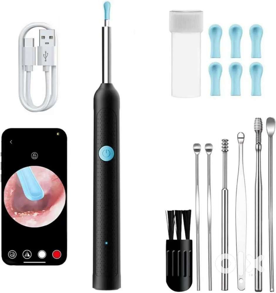 Earwax Removal Tool Kit with HD Camera Wifi Connection & 6 LED Lights