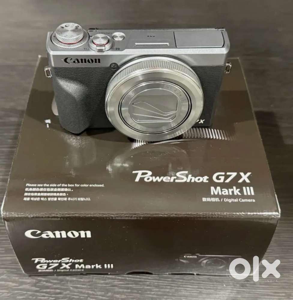 Canon G7X Mark III 20.2MP Powershot 4K Camera Silver 4.2x Optical Zoom