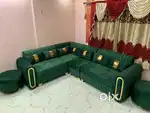 New brand l sofa set puf