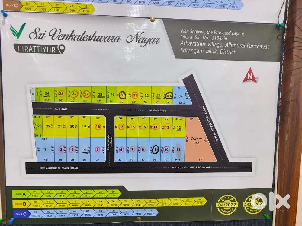 plot for sale3900 per sqft PLOT NO(34A)