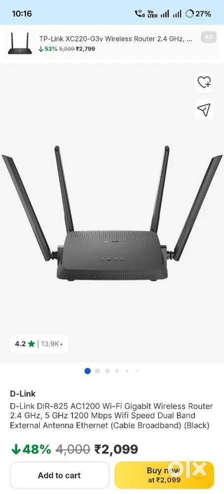 D link DIR-825 Router New
