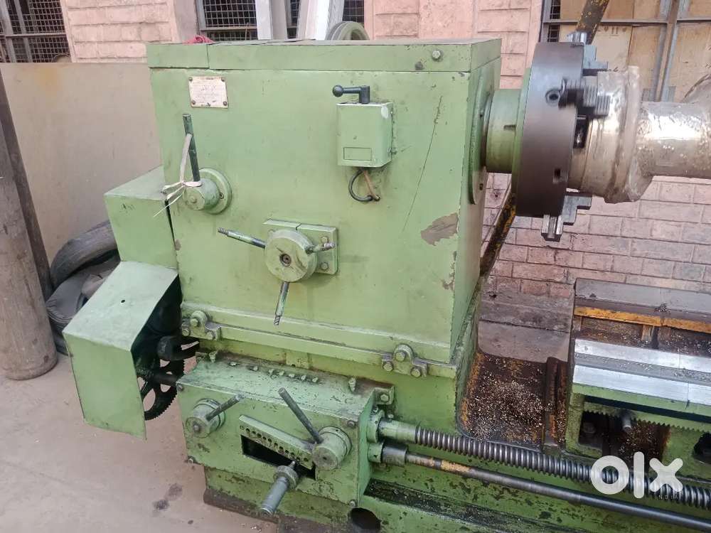 13 feet lathe machine, pnumetic press 2 ton