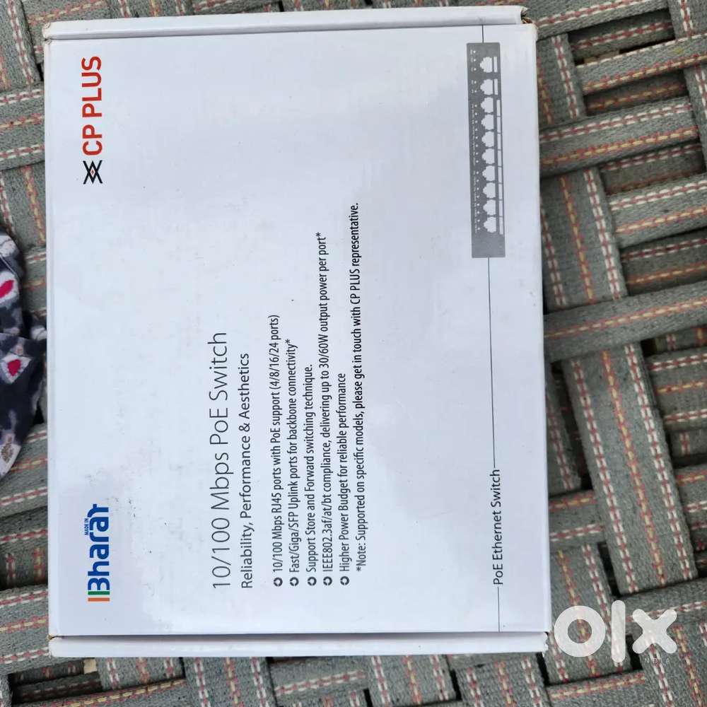 CP plus 10/100 POE switch 8 POE & 2 Uplink