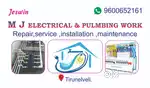 Electrical and plumbing work