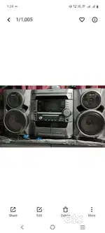 Sony music system with 2 box specker