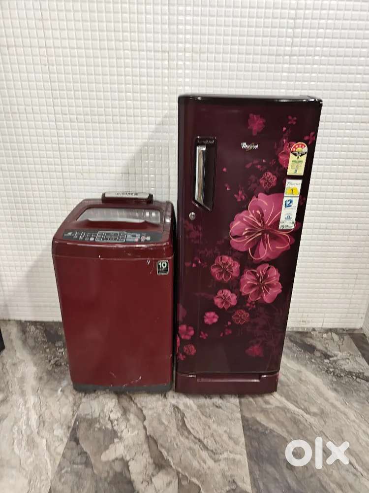 Id 6511 Samsung topload and Whirlpool single door refrigerator
