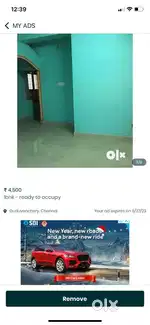 1bhk for Rent @ Guduvanchery