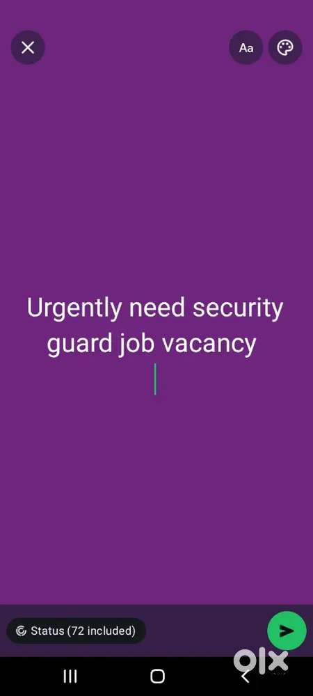 Urgently need security guard job vacancy