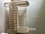 PINEWOOD BABYBED CRIB.ROCKINGCOT WITH MOSQUITONET AND ADJUSTABLESTAND