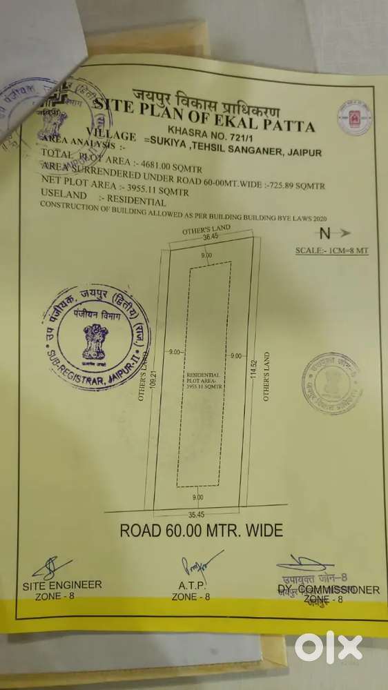 1.5 lakh rs per gaj , 12100 gaj