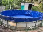 BIOFLOC TANK , AIRATORS , FENCING , FARM SHED  WITH BAATHROOM
