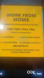 Work for home for students, housewife & job person