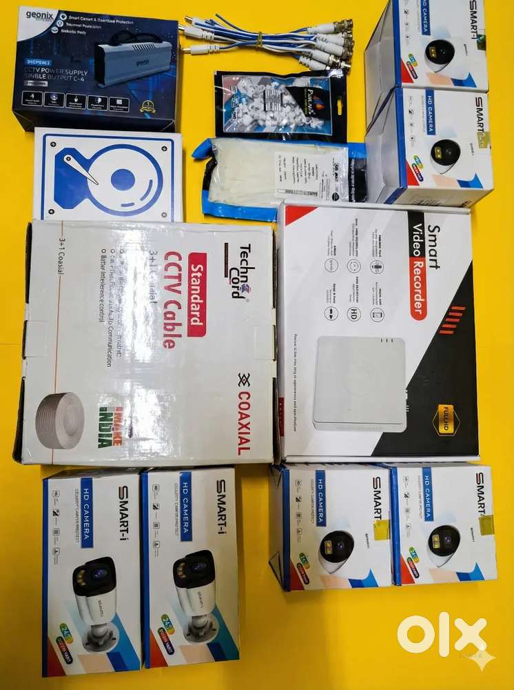 Smart i 6 camera cctv  setup 2yrs warranty  .