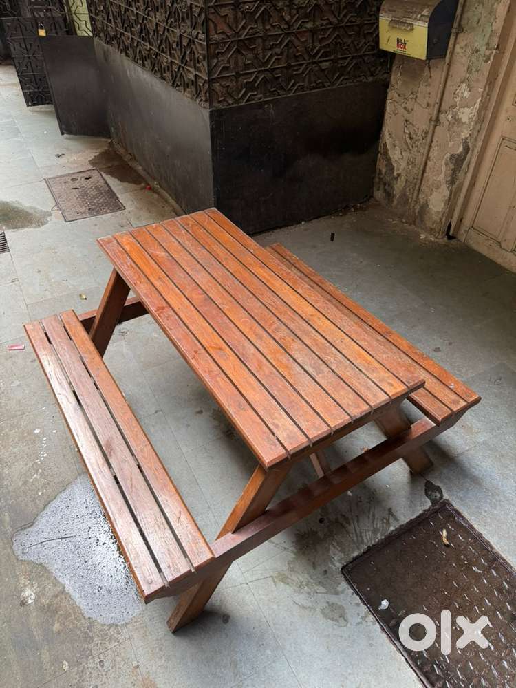 Picnic bench Solid wood (teak)
