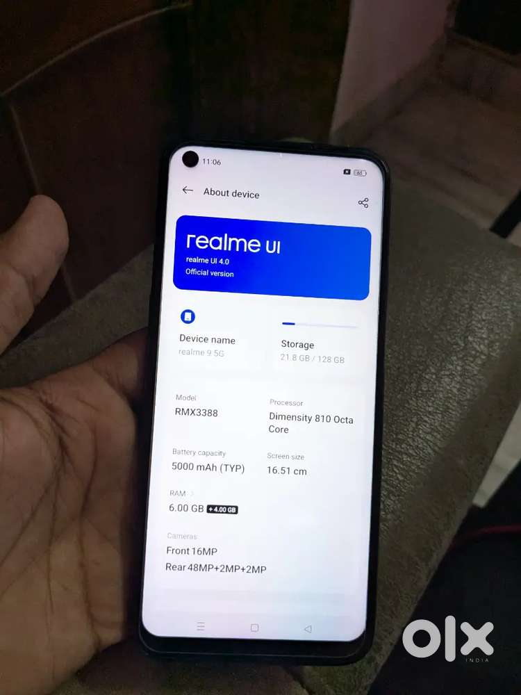 Realme 9 5g 6/128 with very good condition