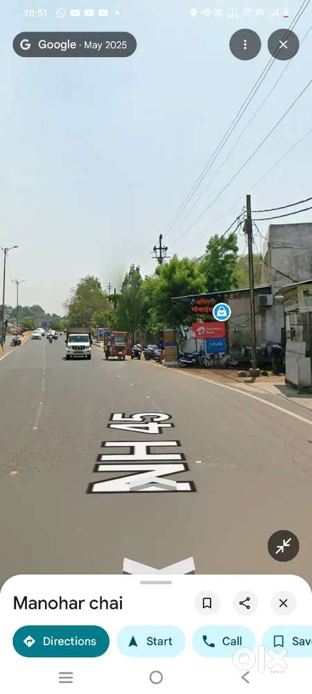 Main road property near Mahindra showroom