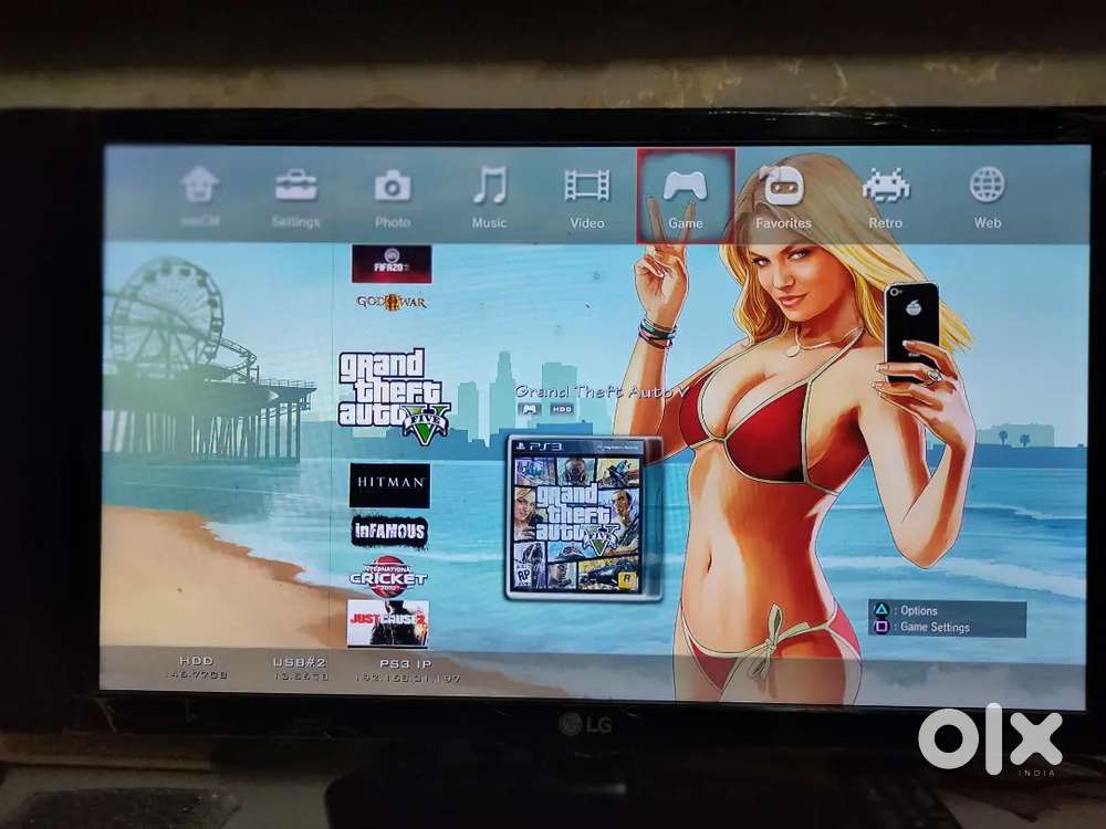 PS3 Slim 500GB with 1 controller , all accessories and box for 11300