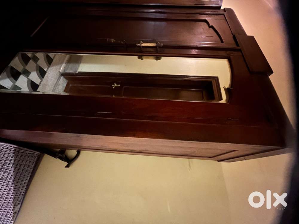 Almirah Pure Teak Wood with Belgian mirror