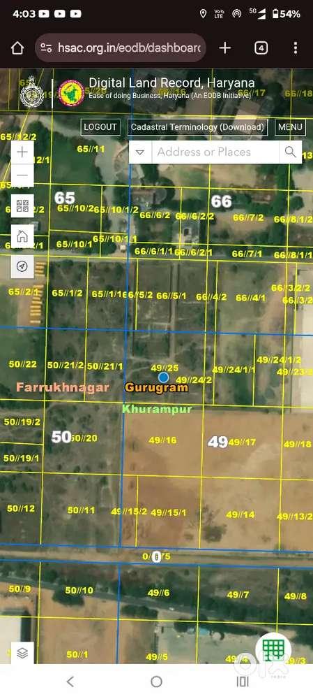 33 feet road front, 15500rupee gaj.