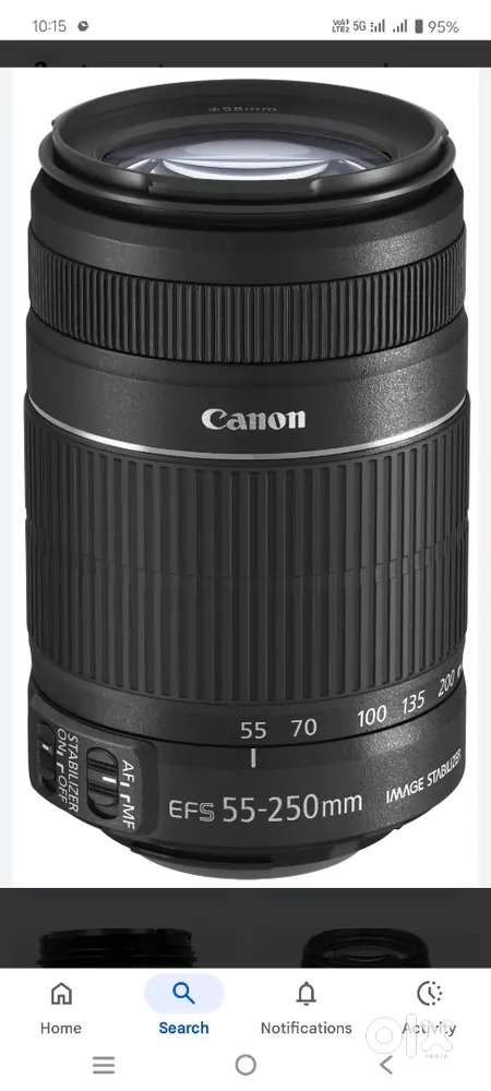 DSLR camera lence