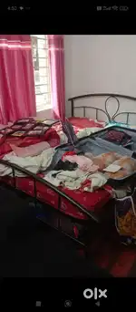 Bed with mattress