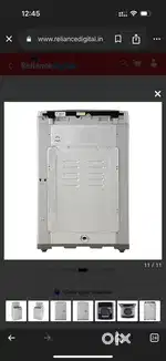 LG 7.5kg fully automatic top load washing machine with smart invertor