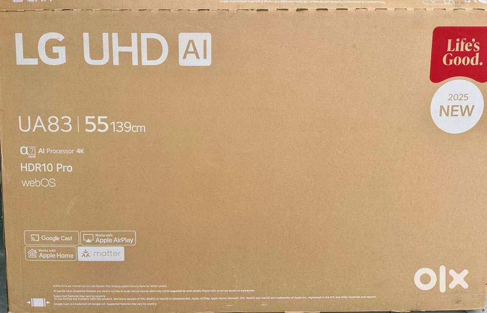 3 week old TV, box and receipt avl