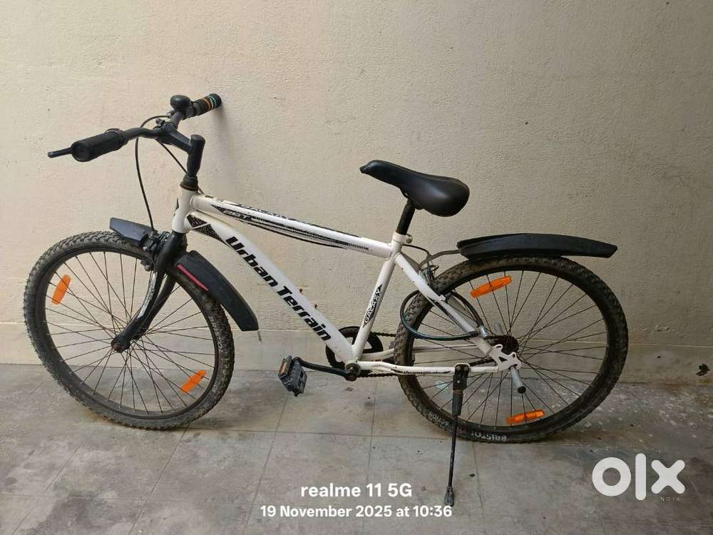 Urban Terrain White Bicycle