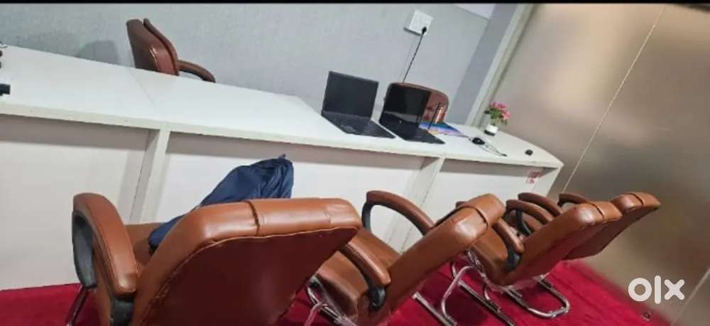 Office New chairs and office L shape table