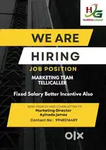 Wanted Tellicallers ( only ladies )