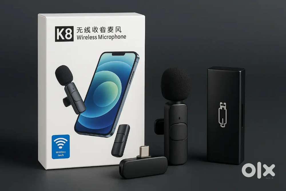 1 Mic he acche condition ma  new ha wirless microphone k8