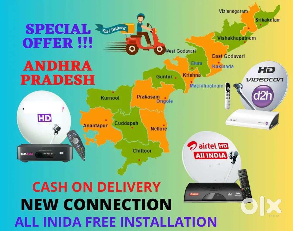 DISHTV ! AIRTEL DTH ! SUNDIRECT ! VIDEOCON D2H ! DTH CONNECTION HD BOX