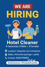 Hotel cleaners/supplier wanted
