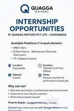 Need Diploma students for internship in our company
