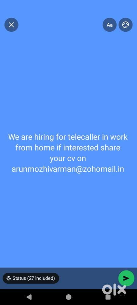 Telecaller and work from home