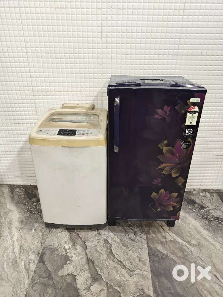 Opw 511 Godrej single door and samsung topload washing machine