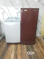 Samsung base model single door refrigerator and washing machine