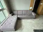 DINING 5 CHAIRS & SOFA L-SHAPE.  SOFT CUSHIONING.