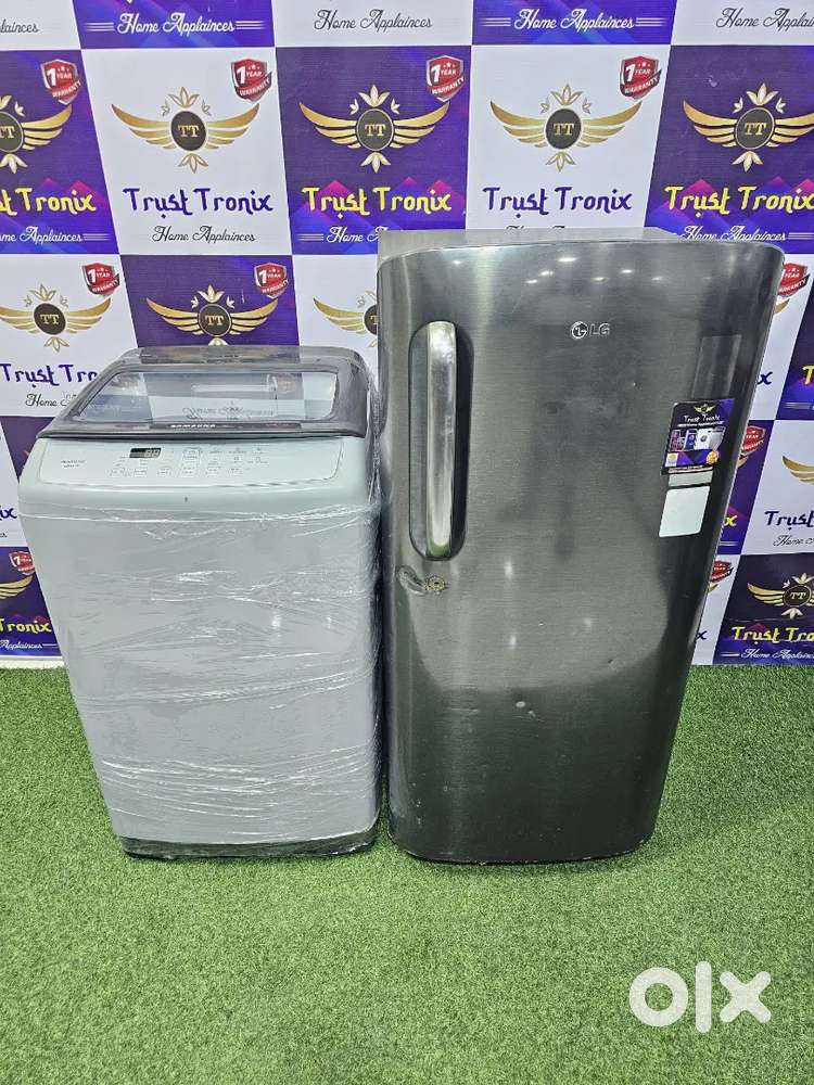 Smart inverter steel 190ltr LG & samsung 6.2kg washing machine