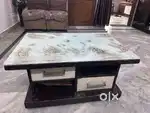 Wooden Centre Table with Mirror