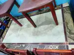 Marble top 6 seater dinning table