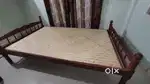 Wooden double cot bed