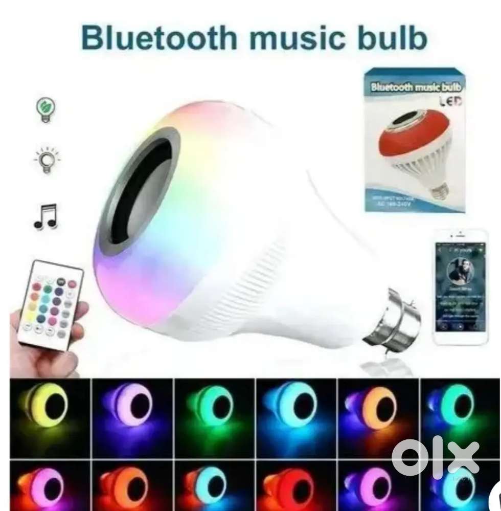 Party light bulb with RGB colours new product added