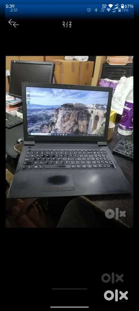 Black slim lenovo Laptop 513 SSD/i3 PROCESSOR