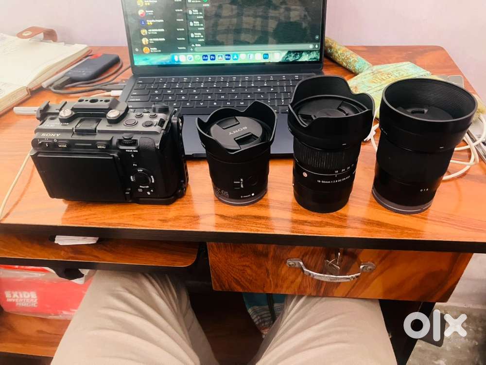 Sony fx30 with 3 lens