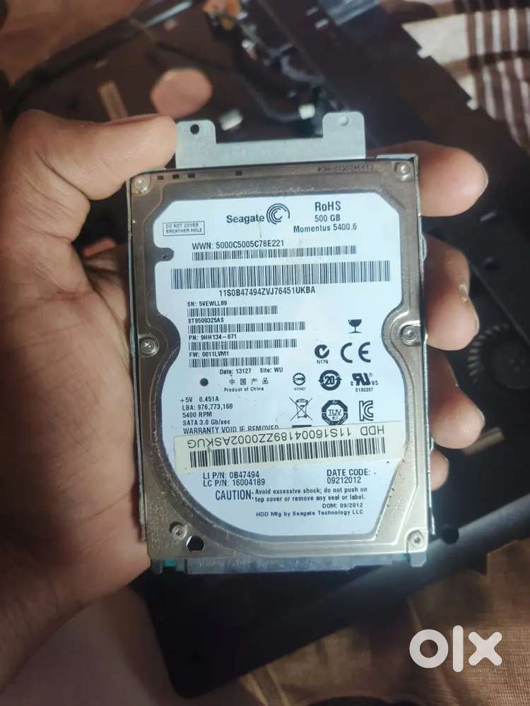 Hard disk 500gb or 2gb ram hai