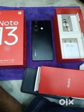 Mi Redmi note 13 5G 8+25 bill box charger 10 month used only