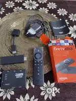 Fire tv stick with 3 port hdmi switch and other accessories