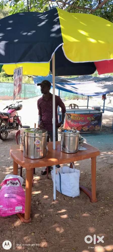 Cook with  sales man