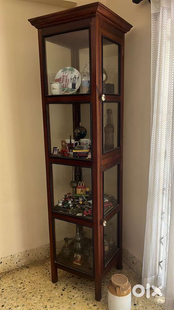Antique Teak-Wood Showcase